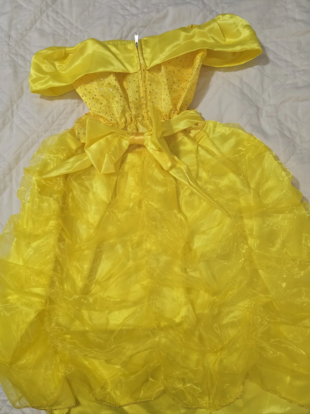 Yellow Bella Size 6 Sparkle Princess Costume Girls Sequin Bodice With Crinoline